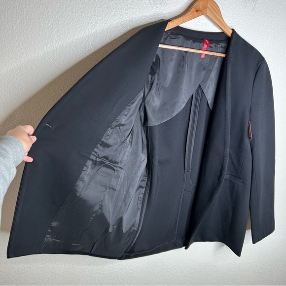 NWT Spanx The Perfect Collarless Blazer Classic Black large - Picture 2 of 14